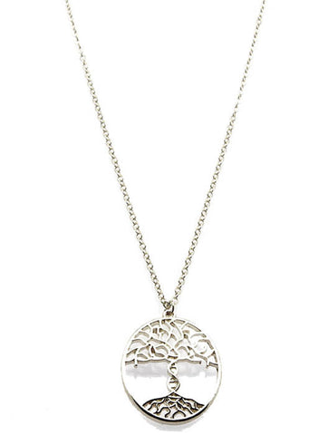 NECKLACE  OZN1106RDSIV - Scarvesnthangs
 - 2