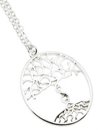 NECKLACE  OZN1106RDSIV - Scarvesnthangs
 - 3