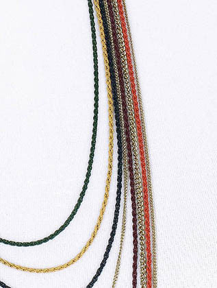 NECKLACE  OZN8074GDRED - Scarvesnthangs
 - 3