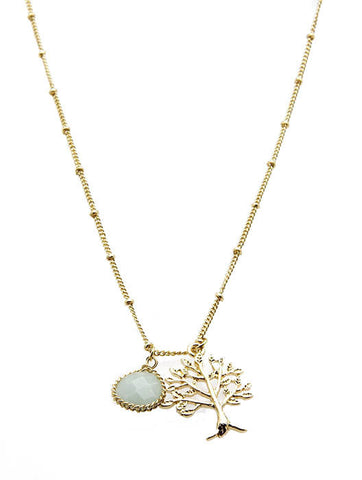 NECKLACE  OZN8154GDMIN - Scarvesnthangs
 - 2