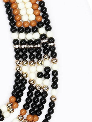NECKLACE  OZS7219GDBLK - Scarvesnthangs
 - 3