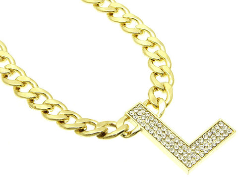 NECKLACE  PVN2003LGDCLR - Scarvesnthangs
 - 2