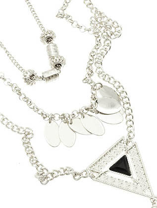 NECKLACE  RKN4004RDBLK - Scarvesnthangs
 - 3