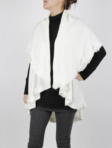 SCARF   CAPE STYLE  SGF1012WHT - Scarvesnthangs
 - 2