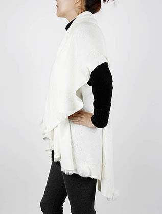 SCARF   CAPE STYLE  SGF1012WHT - Scarvesnthangs
 - 3