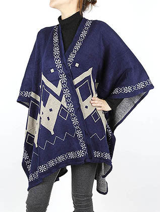 SCARF   CAPE STYLE  SGF1015NVY - Scarvesnthangs
 - 1