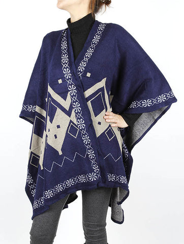 SCARF   CAPE STYLE  SGF1015NVY - Scarvesnthangs
 - 2