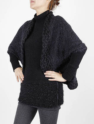 SCARF   SLEEVED  SGF1017BLK - Scarvesnthangs
 - 3