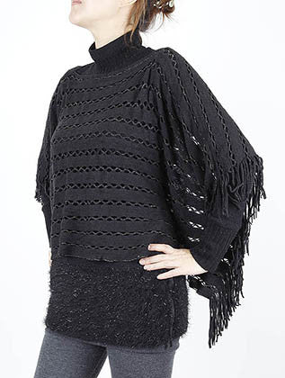 SCARF   METALLIC THREAD ACCENT  SGF1018BLK - Scarvesnthangs
 - 3