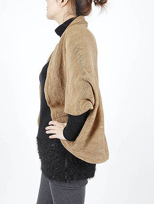 SCARF   SLEEVED  SGF1023BEG - Scarvesnthangs
 - 3