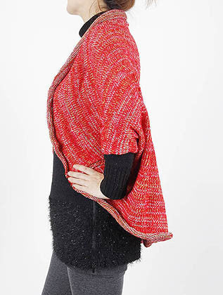 SCARF   SLEEVED  SGF1027RED - Scarvesnthangs
 - 3