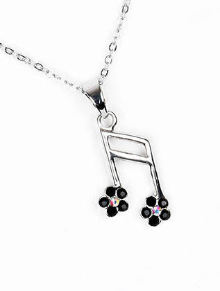 NECKLACE  SNN99323NRDBLK - Scarvesnthangs
 - 3