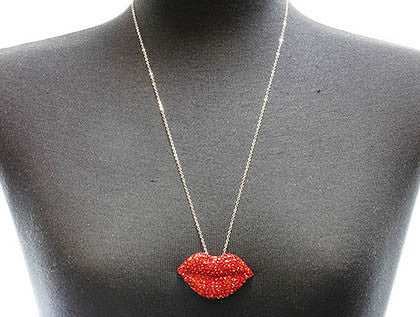 NECKLACE  SNN99401NRDPNK - Scarvesnthangs
 - 3