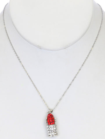 NECKLACE  SNN99567NRDRED - Scarvesnthangs
 - 2