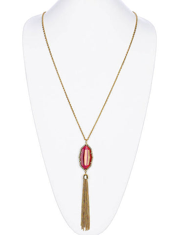 NECKLACE  SRN41156GDPUR - Scarvesnthangs
 - 2