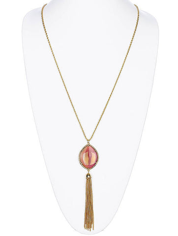 NECKLACE  SRN41157PUR - Scarvesnthangs
 - 2