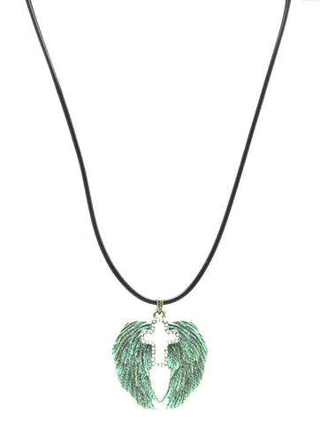 NECKLACE  SRN4749PTCLR - Scarvesnthangs
 - 2