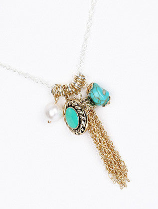 NECKLACE  SRN9362BOTUQ - Scarvesnthangs
 - 3