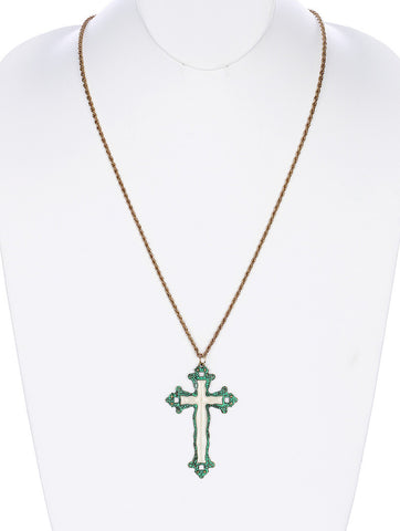 NECKLACE  SRN99134PTGOD - Scarvesnthangs
 - 2