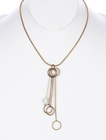 NECKLACE  SRN99136BOCRM - Scarvesnthangs
 - 2