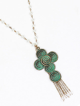 NECKLACE  SRN99154PTGOD - Scarvesnthangs
 - 3