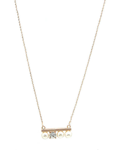 NECKLACE  SRN9942RGCRM - Scarvesnthangs
 - 2