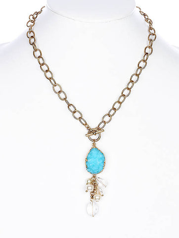 NECKLACE  SRN9961BOAQA - Scarvesnthangs
 - 2