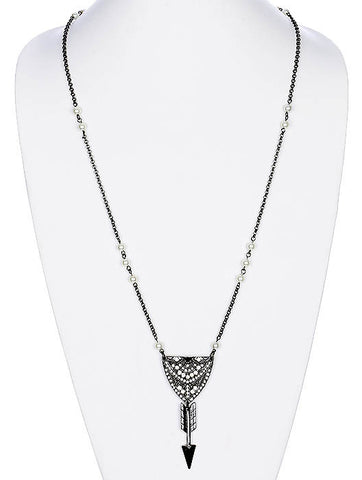 NECKLACE  SRN9997BNCRM - Scarvesnthangs
 - 2