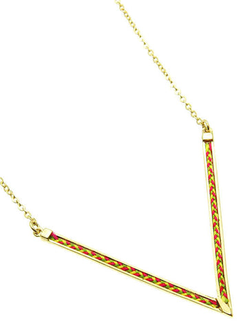 NECKLACE  VAN00146GDPCH - Scarvesnthangs
 - 2