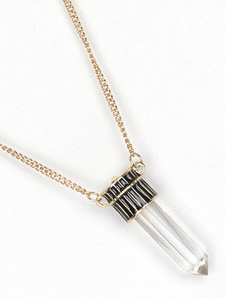 NECKLACE  WFN1219GDCLR - Scarvesnthangs
 - 3