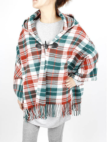 SCARF   HOODED  WJF8001GRN - Scarvesnthangs
 - 2