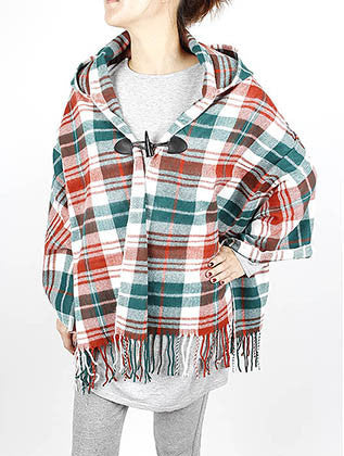 SCARF   HOODED  WJF8001GRN