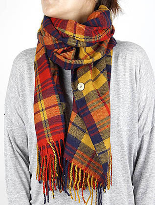 SCARF   BUTTON CLOSURE  WJF8002AMLT - Scarvesnthangs
 - 3