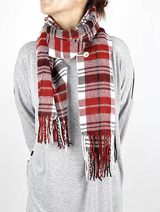 SCARF   BUTTON CLOSURE  WJF8002FMLT - Scarvesnthangs
 - 3