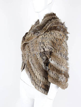 SCARF   RABBIT FUR  WJF8022BRO - Scarvesnthangs
 - 3
