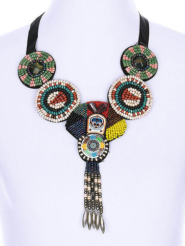 NECKLACE  WJN8014MLT - Scarvesnthangs
 - 2