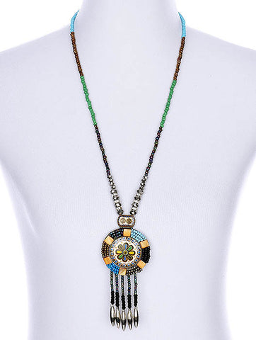 NECKLACE  WJN8027BLMLT - Scarvesnthangs
 - 2