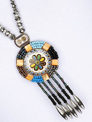 NECKLACE  WJN8027BLMLT - Scarvesnthangs
 - 3