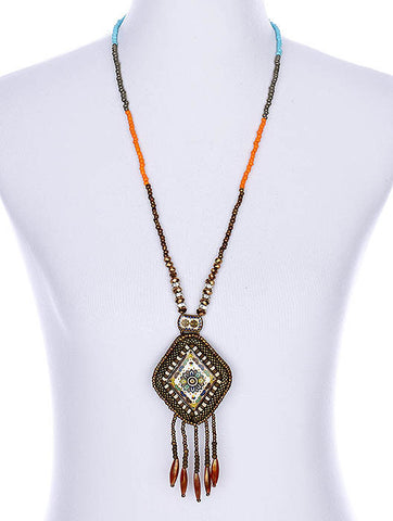 NECKLACE  WJN8032ORMLT - Scarvesnthangs
 - 2