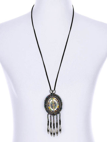 NECKLACE  WJN8036BKMLT - Scarvesnthangs
 - 2