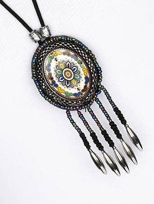 NECKLACE  WJN8036BKMLT - Scarvesnthangs
 - 3