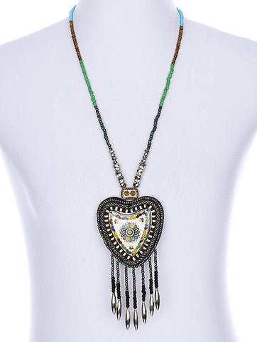 NECKLACE  WJN8038BLMLT - Scarvesnthangs
 - 2