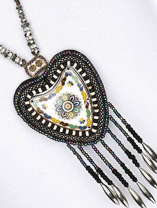 NECKLACE  WJN8038BLMLT - Scarvesnthangs
 - 3