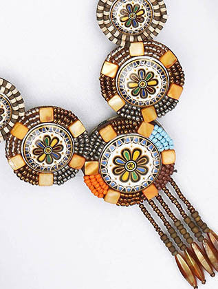 NECKLACE  WJN8043BRMLT - Scarvesnthangs
 - 3