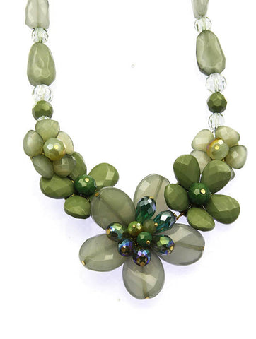 NECKLACE  WJN8048GDGRN - Scarvesnthangs
 - 2