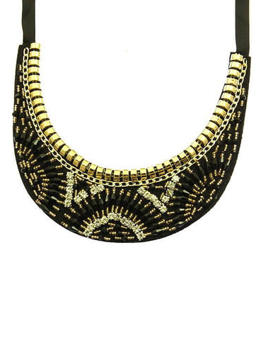 NECKLACE  WJN8066GDBLK - Scarvesnthangs
 - 2