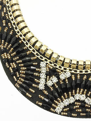 NECKLACE  WJN8066GDBLK - Scarvesnthangs
 - 3