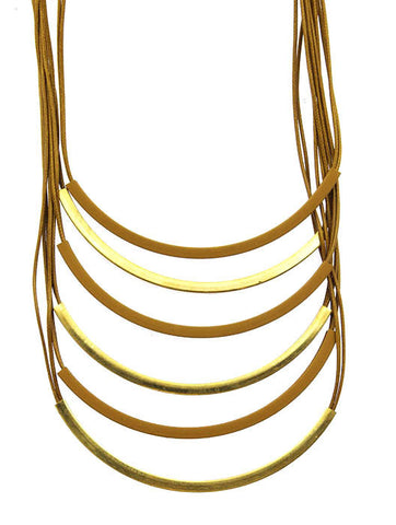NECKLACE  WJN8068GDBRO - Scarvesnthangs
 - 2