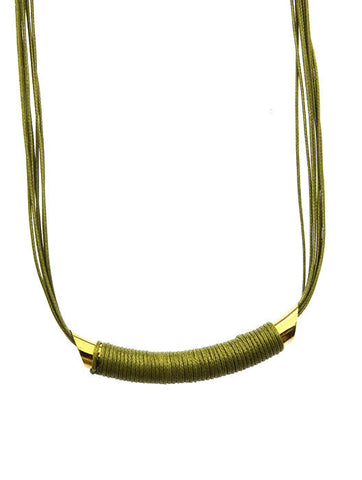 NECKLACE  WJN8070GDGRN - Scarvesnthangs
 - 2