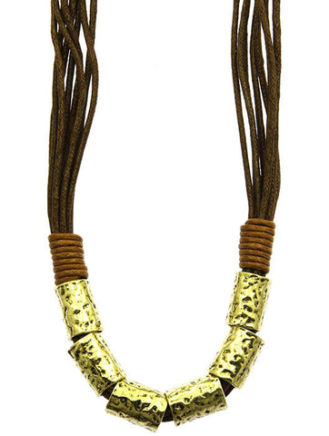 NECKLACE  WJN8074GDBRO - Scarvesnthangs
 - 2